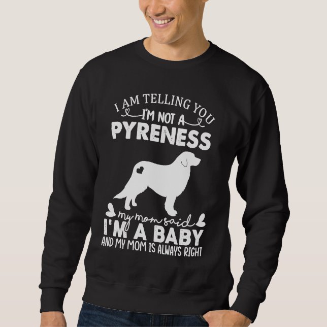 Great Pyrenees Dog   For Women Mom Mama Dog Sweatshirt (Front)