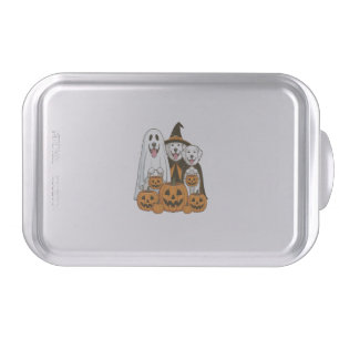 Great Pyrenees Dog Ghost Witch Halloween Matching Cake Pan