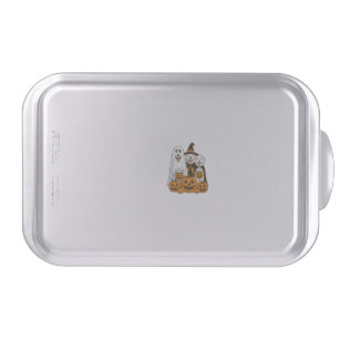 Great Pyrenees Dog Ghost Witch Halloween Matching Cake Pan