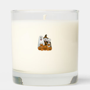 Great Pyrenees Dog Ghost Witch Halloween Matching  Scented Candle
