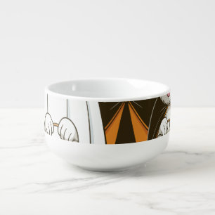 Great Pyrenees Dog Ghost Witch Halloween Matching Soup Mug