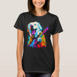 Great Pyrenees Dog Guitar T-Shirt