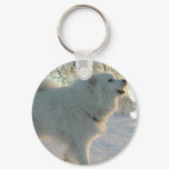 Great Pyrenees Dog Keychain