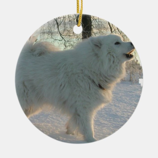Great Pyrenees Dog Ornament (Front)