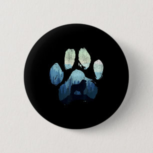 Great Pyrenees Dog Paw Mom Dad Mountains  Button