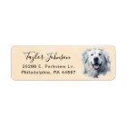 Great Pyrenees Dog Return Address Label