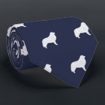Great Pyrenees Dog Silhouettes Pattern Blue Neck Tie<br><div class="desc">This original Greater Pyrenees pattern neck tie makes a great gift for dog dads! Available in a variety of colors, this cool tie makes a statement for anyone who loves a Pyr. An awesome gift for the guy who wears a tie for business, or for special events like holiday programs,...</div>