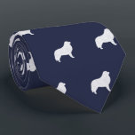 Great Pyrenees Dog Silhouettes Pattern Blue Neck Tie<br><div class="desc">This original Greater Pyrenees pattern neck tie makes a great gift for dog dads! Available in a variety of colors, this cool tie makes a statement for anyone who loves a Pyr. An awesome gift for the guy who wears a tie for business, or for special events like holiday programs,...</div>