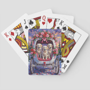 Great Pyrenees Dog Valentine's Day  Poker Cards