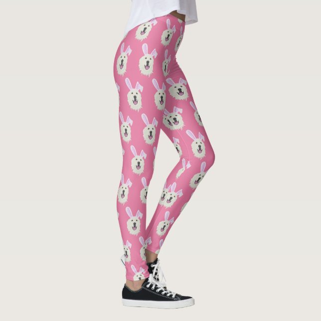 Great Pyrenees Easter  Leggings (Right)