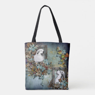 Great Pyrenees "Father and Son" Design Tote Bag