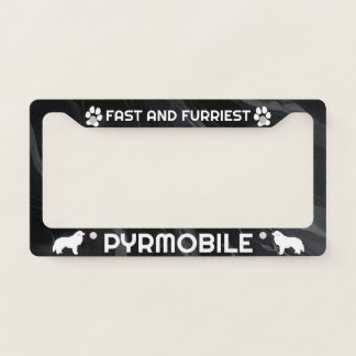 Great Pyrenees FF Pyrmobile License Plate Frame