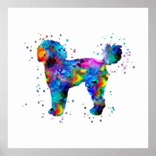 Great Pyrenees Fleece  Funny Poodle Poster