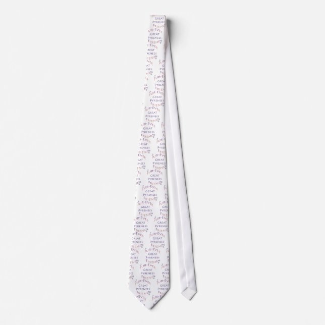Great  Pyrenees Furever Neck Tie (Front)