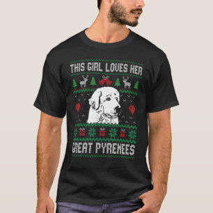 Great Pyrenees Girl Cool Ugly Christmas for Dog Mo T-Shirt