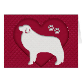 Great Pyrenees Glitter Heart