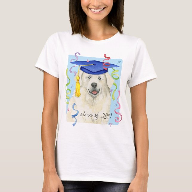 Great Pyrenees Graduate T-Shirt (Front)
