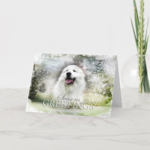 Great Pyrenees HolidaySeasons Card