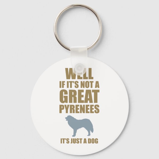 Great Pyrenees Keychain (Front)