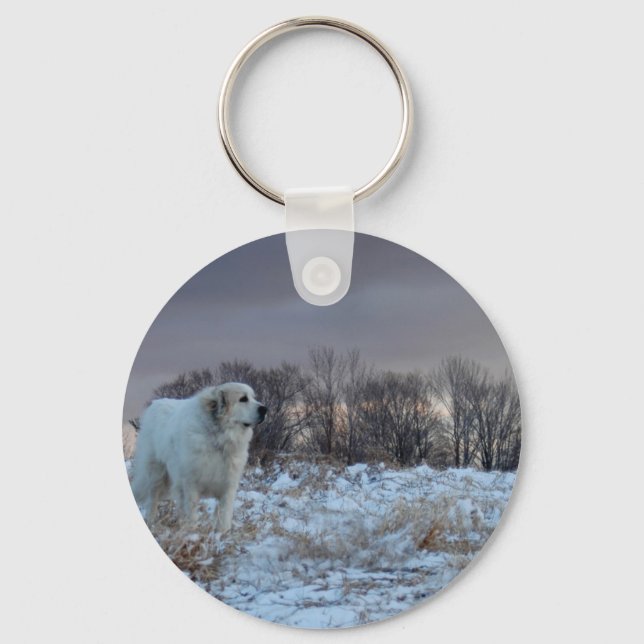 Great Pyrenees Keychain (Front)