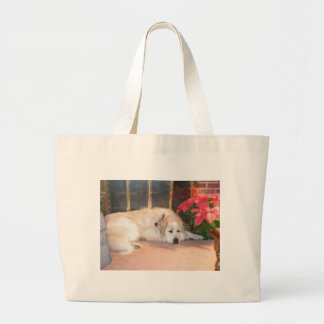 Great pyrenees large tote bag