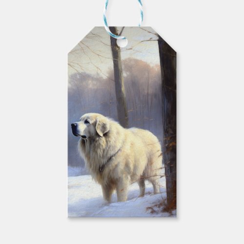 Great Pyrenees Let It Snow Christmas  Gift Tags