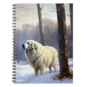 Great Pyrenees Let It Snow Christmas Notebook