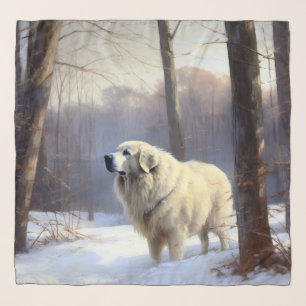 Great Pyrenees Let It Snow Christmas Scarf