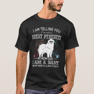Great Pyrenees Mama Puppy For Dog Mom T-Shirt