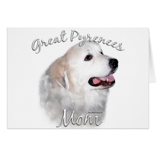 Great Pyrenees Mom 2 Cards (Front Horizontal)
