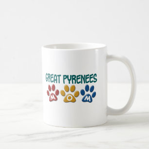 GREAT PYRENEES Mom Paw Print 1 Coffee Mug