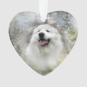 Great Pyrenees Ornament - Winter Design