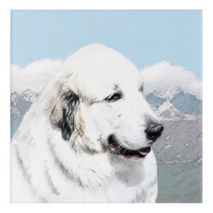 Great Pyrenees Painting - Original Dog Art