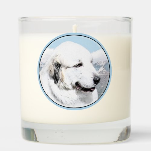 Great Pyrenees Painting _ Original Dog Art Scented Candle
