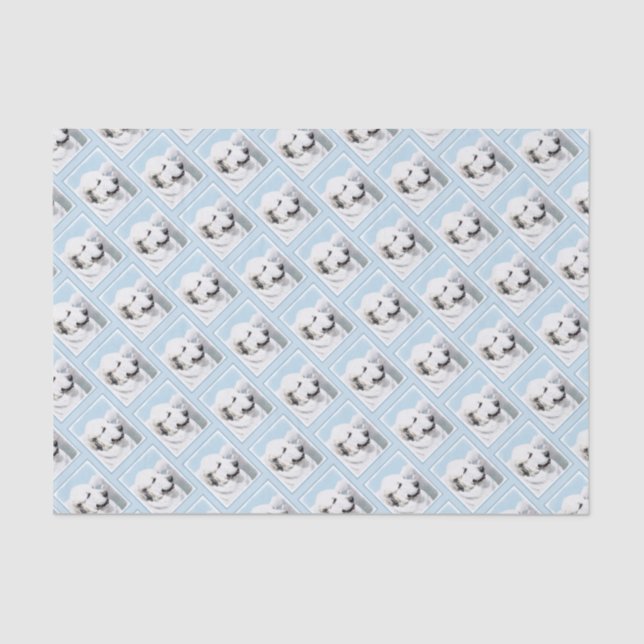 Great Pyrenees Painting - Original Dog Art Tissue Paper (Front)