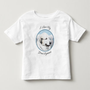 Great Pyrenees Painting - Original Dog Art Toddler T-shirt