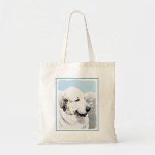 Great Pyrenees Painting - Original Dog Art Tote Bag