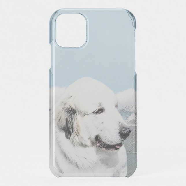 Great Pyrenees Painting - Original Dog Art Uncommon iPhone Case (Back)