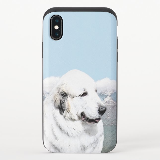 Great Pyrenees Painting - Original Dog Art Uncommon iPhone Case (Back)