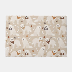Great Pyrenees Paws and Bones Doormat
