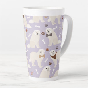 Great Pyrenees Paws and Bones Latte Mug