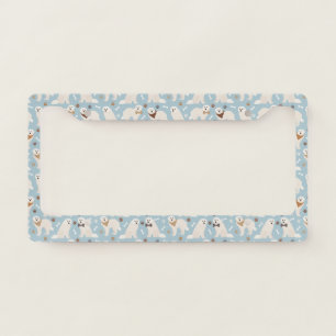 Great Pyrenees Paws and Bones License Plate Frame