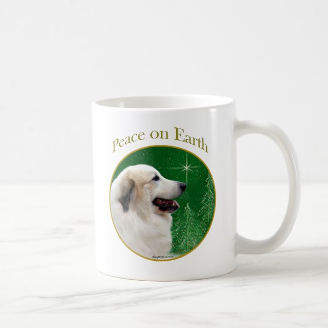Great Pyrenees Peace Coffee Mug (Right)
