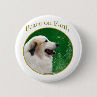Great Pyrenees Peace Pinback Button