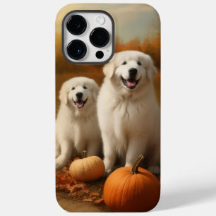 Great Pyrenees Puppy Autumn Delight Pumpkin  Case-Mate iPhone 14 Pro Max Case