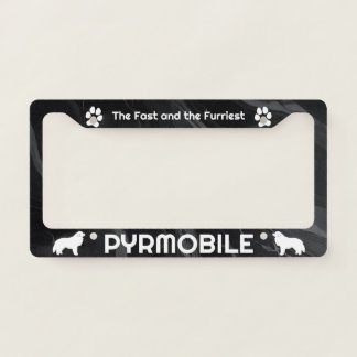 Great Pyrenees, Pyrmobile License Plate Frame Gift