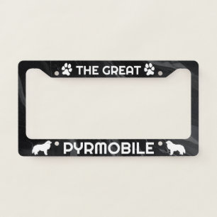 Great Pyrenees, Pyrmobile License Plate Frame Gift