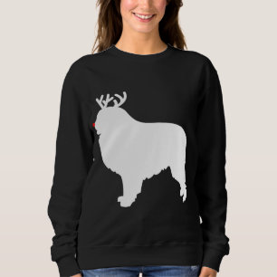 Great Pyrenees Reindeer Christmas Dog Sweatshirt