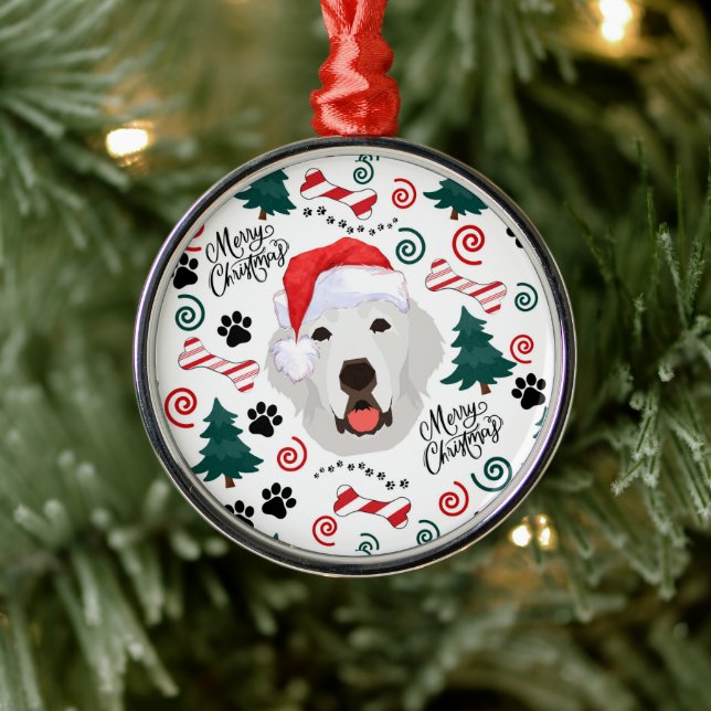 Great Pyrenees Santa Christmas Ornament Keepsake (Tree)