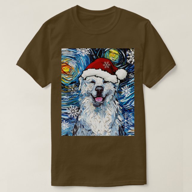 Great Pyrenees Santa T-Shirt (Design Front)